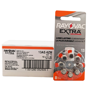 RAYOVAC Extra, Size 13 Hearing Aid BatteriesBox of 80
